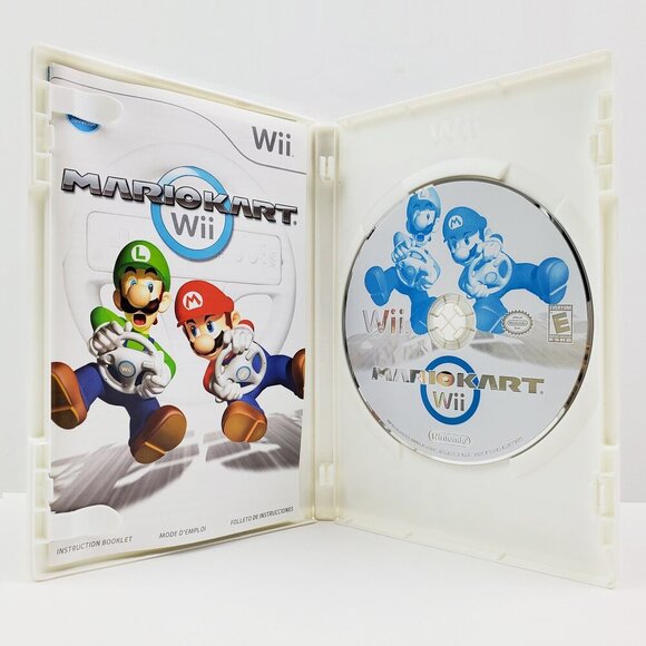 Mario Kart Nintendo Wii Video Game Disc Case Manual Complete CIB 2008 Tested - Picture 3 of 8